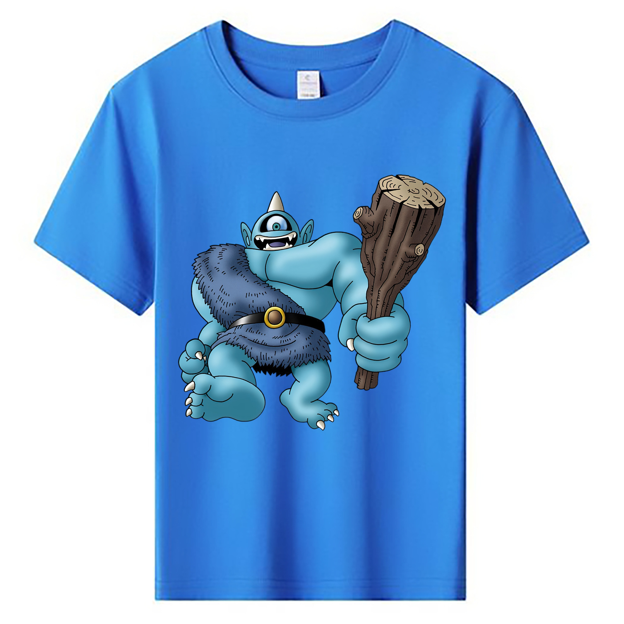 （画像用） ドラゴンクエスト Doragon Kuesuto Dragon Quest 綿100％キッズTシャツ（フロントプリント）